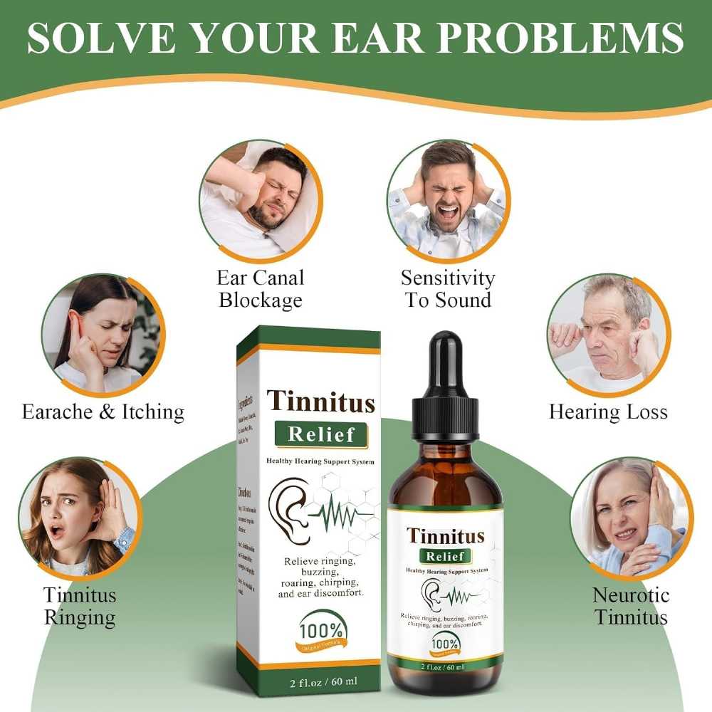 Tinnitus Relief Drops herbal formula bottle