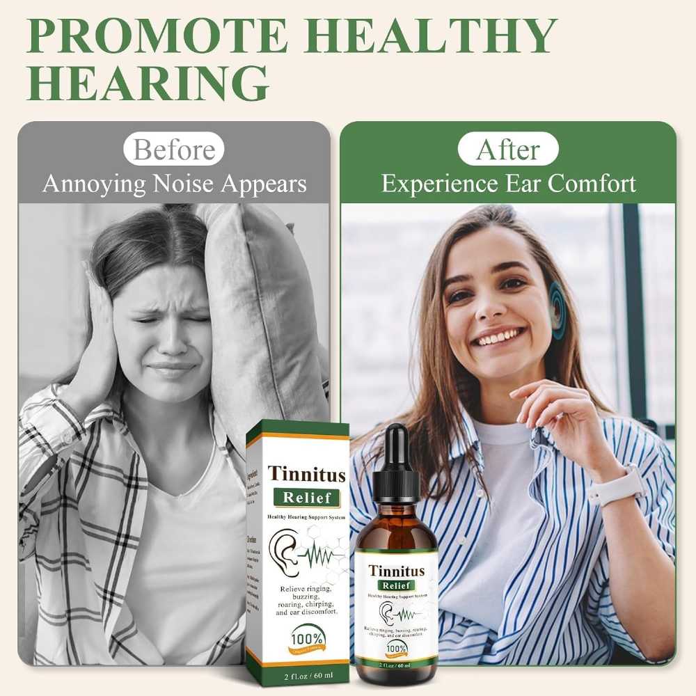 Tinnitus Relief Drops herbal formula bottle