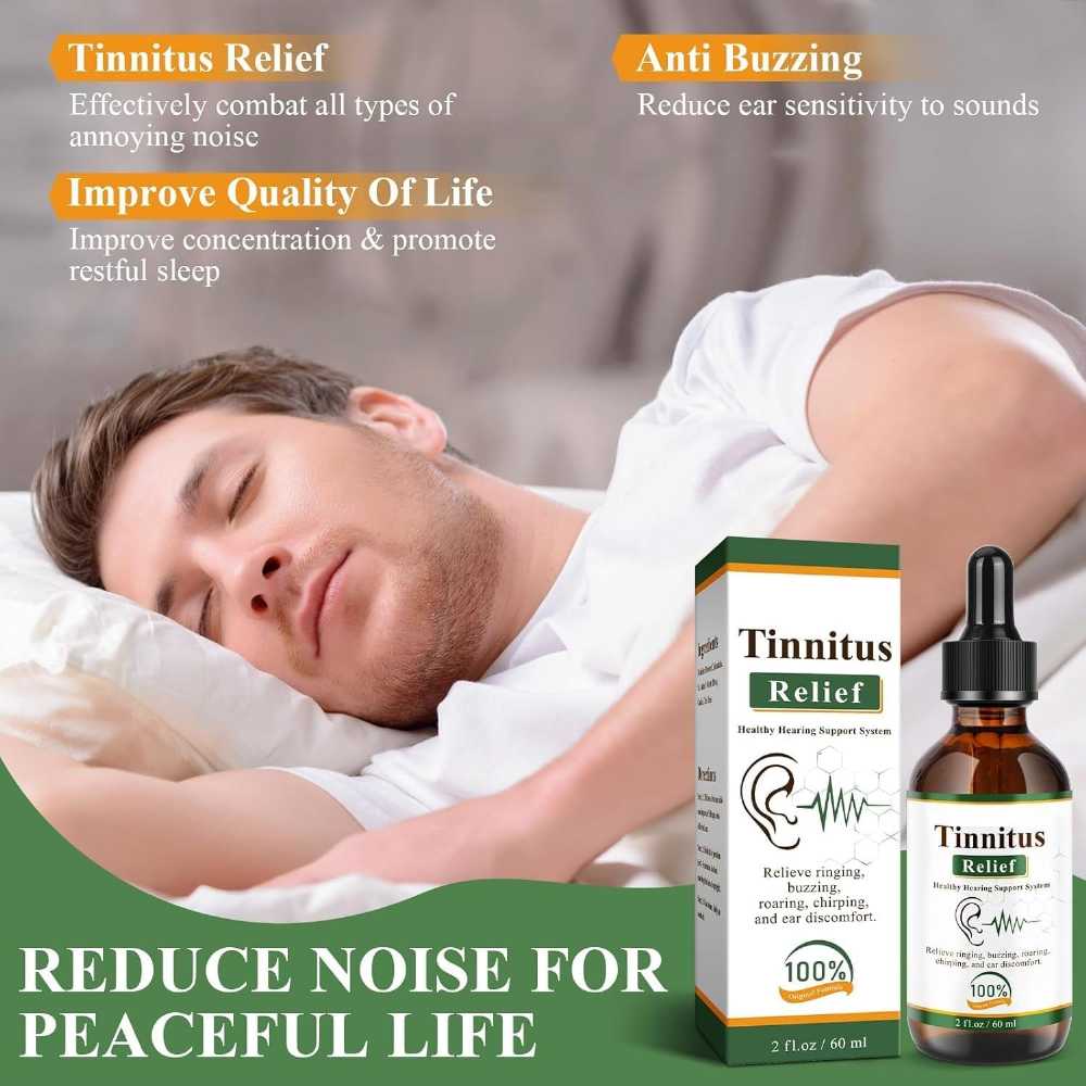 Tinnitus Relief Drops herbal formula bottle
