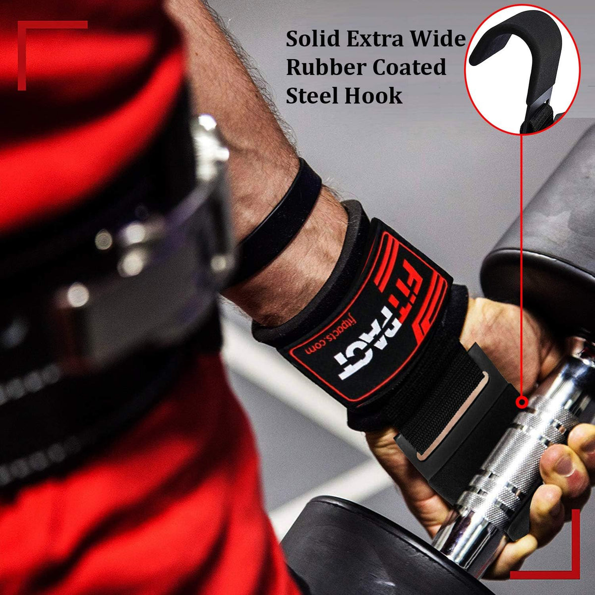 LORDEX Lifting Hook Straps for weightlifting