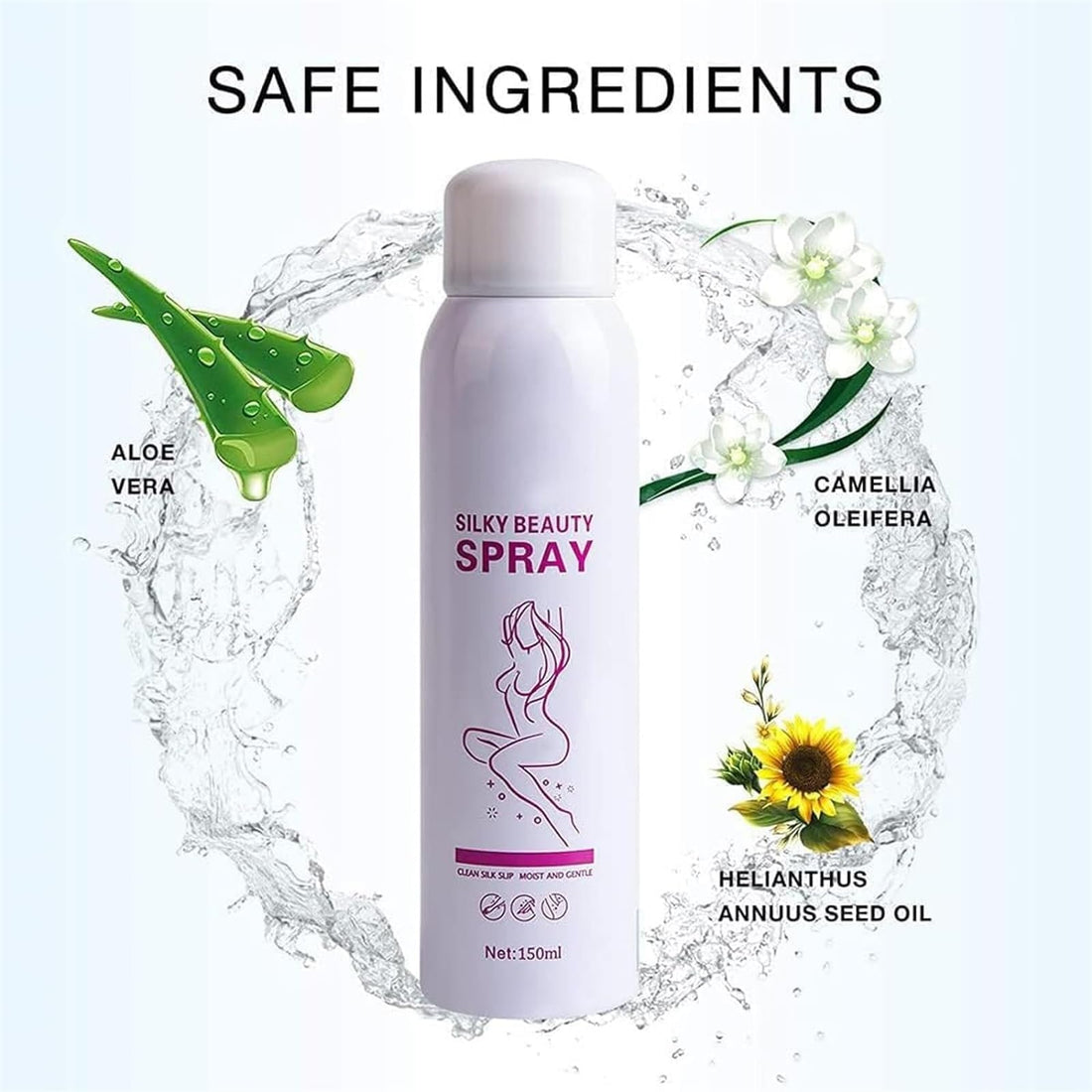 Silky Beauty Hair Removal Spray bottle
